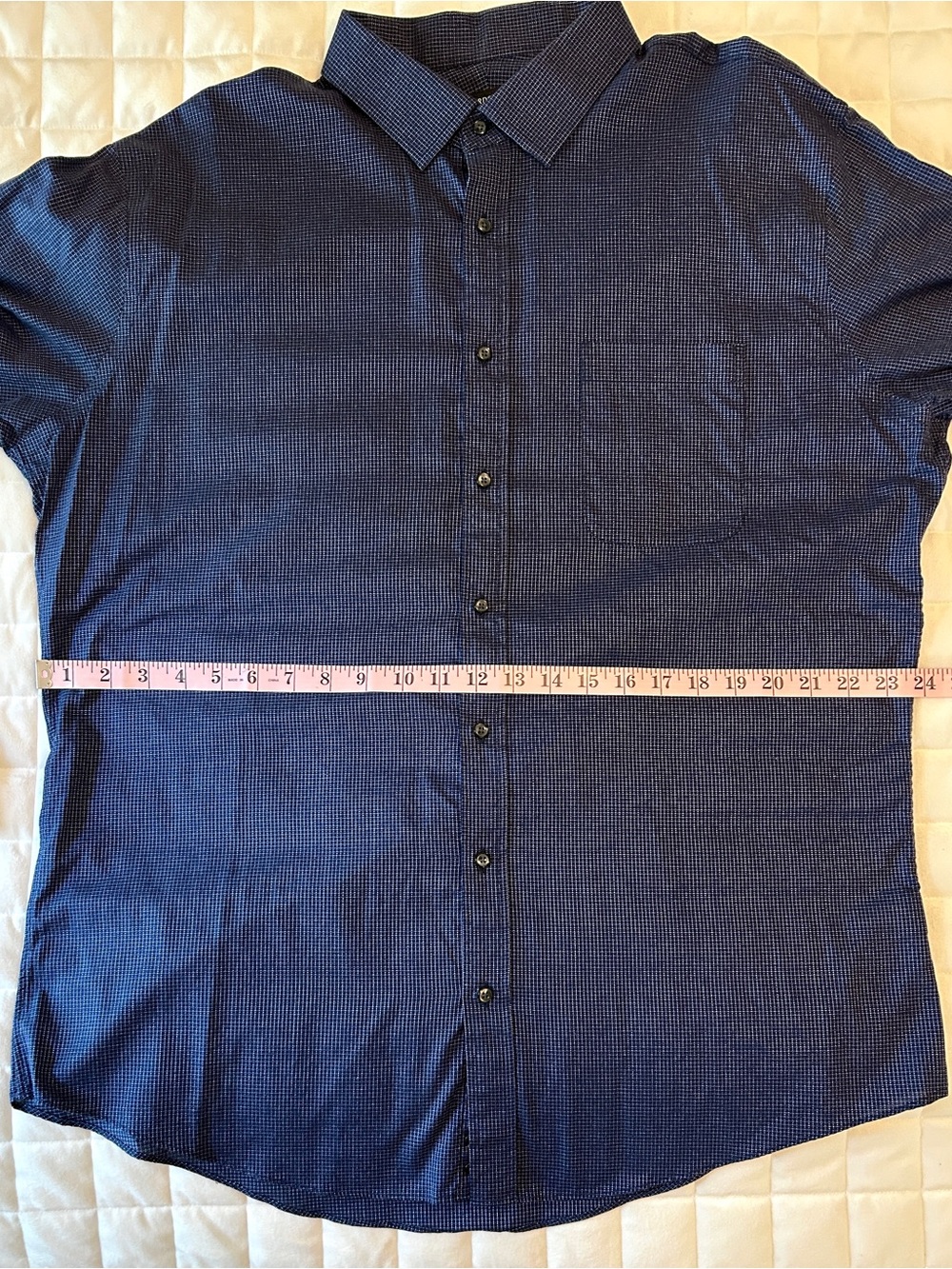 Nordstrom Men's Shop Non-Iron Trim Fit Dress Shirt, 17.5, 36-37. - Picture 13 of 14
